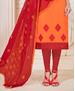 Picture of Ideal Orange Cotton Salwar Kameez