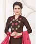 Picture of Excellent Brown Cotton Salwar Kameez