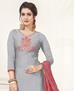 Picture of Radiant Pale Grey Straight Cut Salwar Kameez