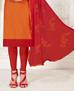 Picture of Splendid Orange Straight Cut Salwar Kameez