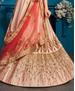 Picture of Well Formed Light Peach Lehenga Choli