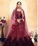 Picture of Fascinating Wine Lehenga Choli