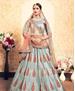 Picture of Stunning Steel Blue Lehenga Choli