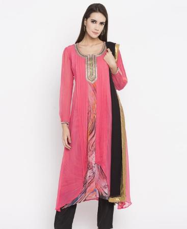 Picture of Sightly Pink Readymade Salwar Kameez