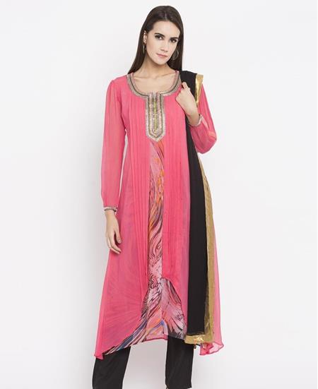 Picture of Sightly Pink Readymade Salwar Kameez