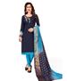 Picture of Enticing Navy Blue Cotton Salwar Kameez