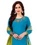 Picture of Elegant Sky Blue Cotton Salwar Kameez