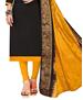 Picture of Gorgeous Black Cotton Salwar Kameez