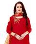 Picture of Shapely Red Cotton Salwar Kameez