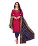 Picture of Delightful Dark Pink Cotton Salwar Kameez