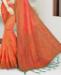 Picture of Elegant Orange Silk Saree