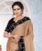 Picture of Radiant Beige Silk Saree