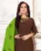 Picture of Beauteous Brown Cotton Salwar Kameez