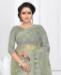 Picture of Good Looking Pastel Green Net Saree