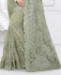 Picture of Good Looking Pastel Green Net Saree