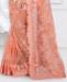 Picture of Beautiful Light Orange Net Saree