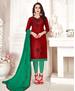 Picture of Classy Maroon Cotton Salwar Kameez