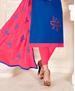 Picture of Classy Royal Blue Cotton Salwar Kameez