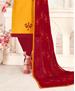 Picture of Grand Musturd Yellow Cotton Salwar Kameez