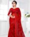 Picture of Sightly Red Net Saree