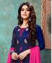 Picture of Graceful Navy Blue Cotton Salwar Kameez