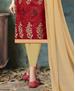 Picture of Shapely Red Cotton Salwar Kameez