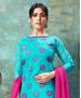 Picture of Marvelous Blue Cotton Salwar Kameez