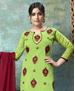 Picture of Charming Green Cotton Salwar Kameez