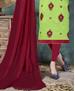 Picture of Charming Green Cotton Salwar Kameez