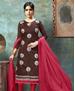 Picture of Shapely Brown Cotton Salwar Kameez