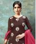 Picture of Shapely Brown Cotton Salwar Kameez