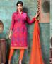 Picture of Amazing Dark Pink Cotton Salwar Kameez