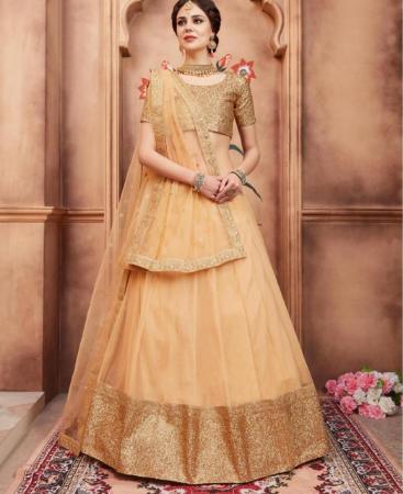 Picture of Stunning Beige Lehenga Choli