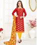 Picture of Splendid Red Cotton Salwar Kameez