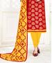 Picture of Splendid Red Cotton Salwar Kameez