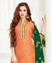 Picture of Pretty Orange Cotton Salwar Kameez