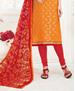 Picture of Comely Orange Cotton Salwar Kameez