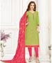 Picture of Fascinating Green Cotton Salwar Kameez