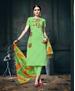 Picture of Pleasing Green Cotton Salwar Kameez