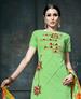 Picture of Pleasing Green Cotton Salwar Kameez