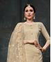 Picture of Exquisite Beige Cotton Salwar Kameez