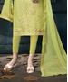 Picture of Pretty Light Green Cotton Salwar Kameez