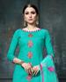 Picture of Amazing Sea Green Cotton Salwar Kameez