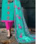 Picture of Amazing Sea Green Cotton Salwar Kameez