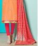 Picture of Well Formed Orange Cotton Salwar Kameez