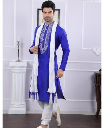 Picture of Taking Royal Blue Kurtas