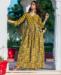 Picture of Well Formed Yellow Readymade Gown