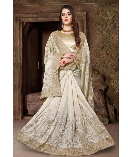 Picture of Radiant Off White Designer Saree