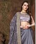 Picture of Appealing Gray Designer Saree