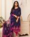 Picture of Admirable Navy Blue Cotton Salwar Kameez